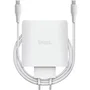 Trust Maxo Cargador de Pared GaN 100W con 2x USB-C y Cable de 2m Blanco